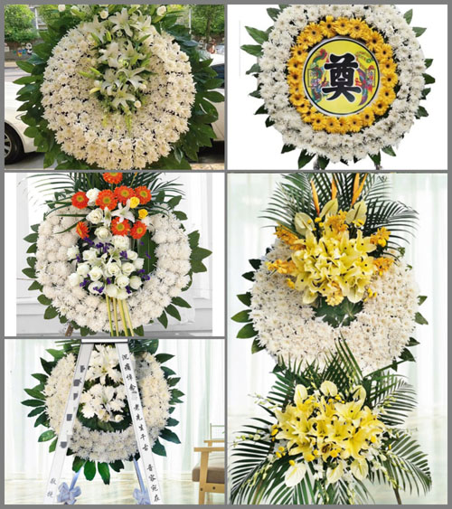 安徽宿州市灵璧县朝阳镇孟卲村花圈速递
